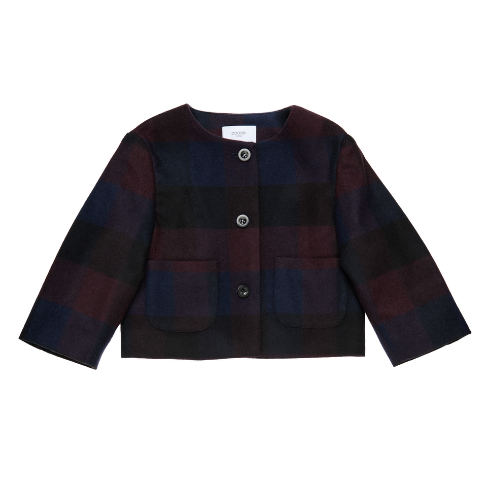 Paade Mode Crop Gia Aubergine Blazer