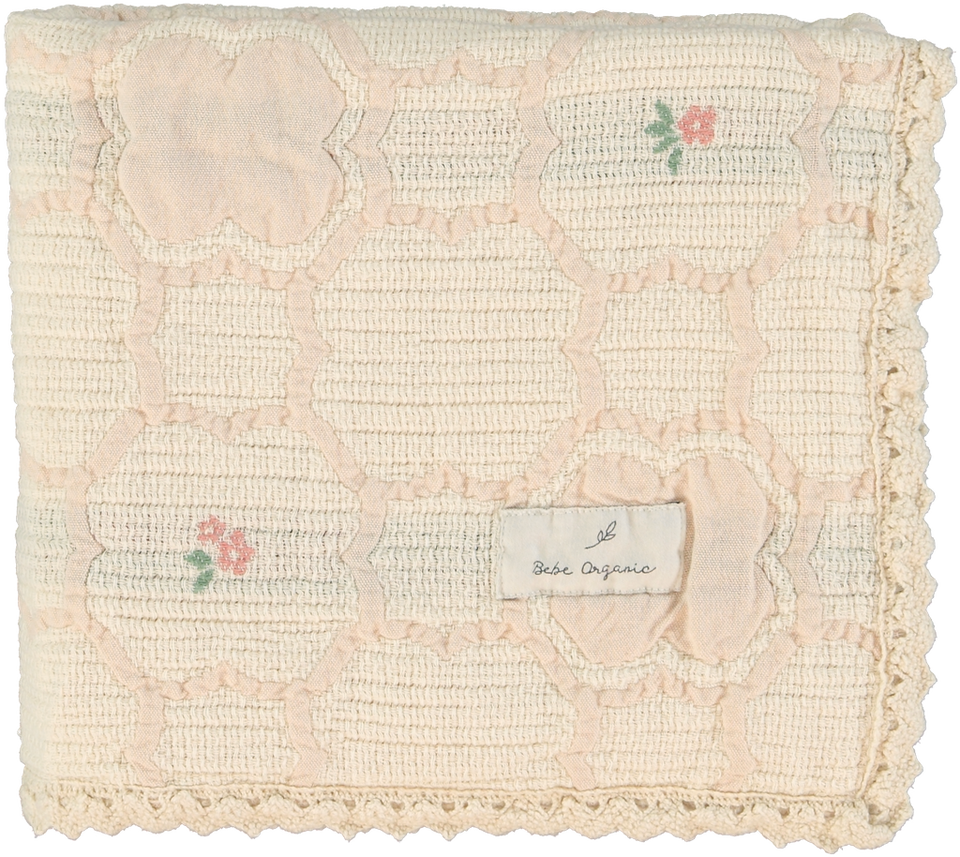 Bebe Organic Cleo Vintage Floral Blanket