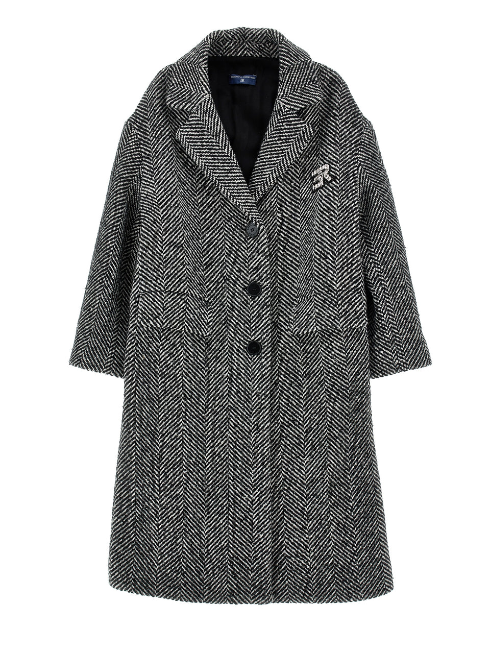 Ermanno Scervino Grey Tailored Long Coat