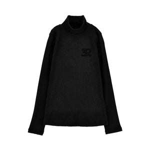 Ermanno Scervino Black Logo Turtleneck