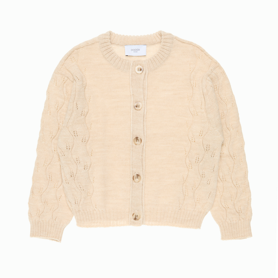 Paade Mode Tempo White Cardigan