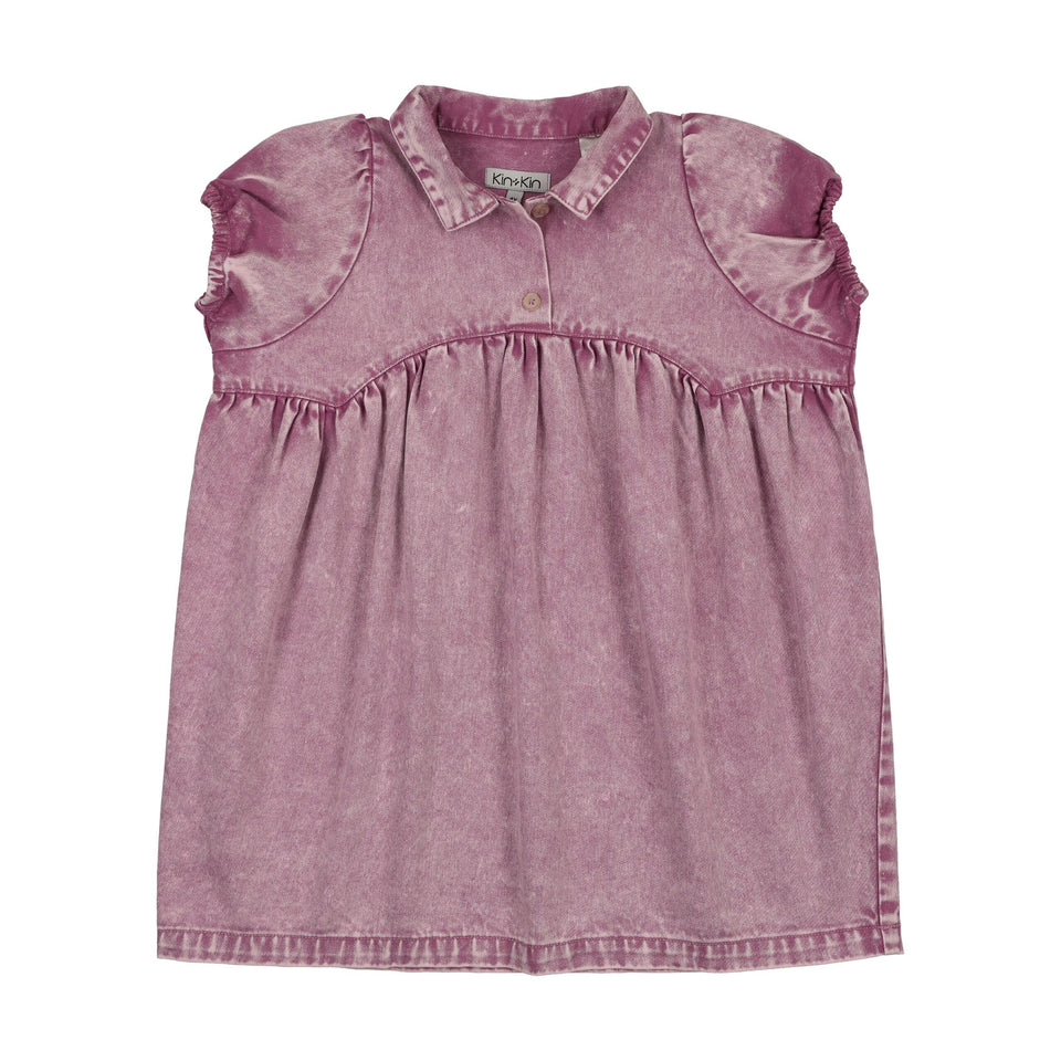 Kin Kin Mauve Denim S/S Shirt Dress