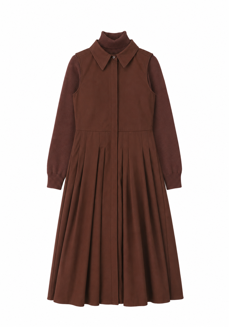Bace Burgundy Pleated Halter Jumper Set