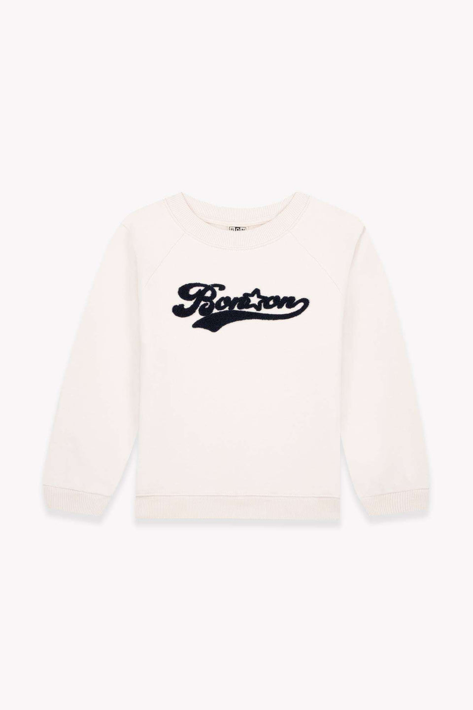 Bonton Sandy Logoboy Milk Sweater