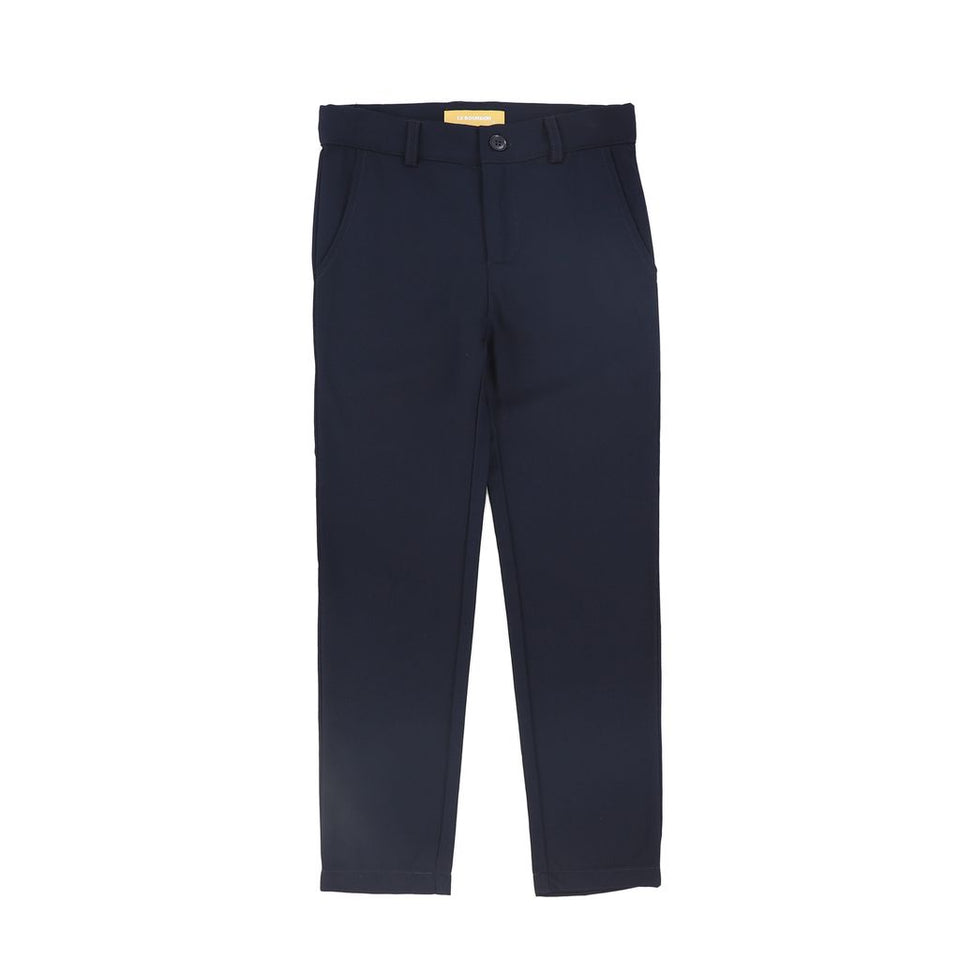 Le Bourdon Navy Thin Wool Pants