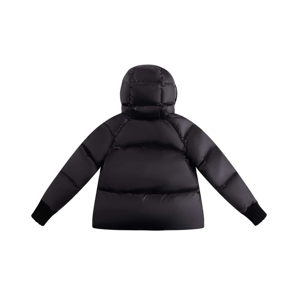 Ellabee Margot Black Girls Knit Hood Puffer Jacket