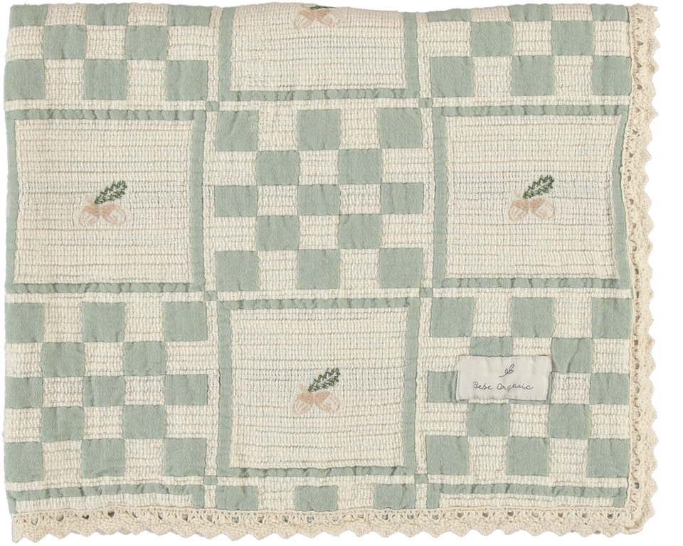 Bebe Organic Acorn Patchwork Blanket