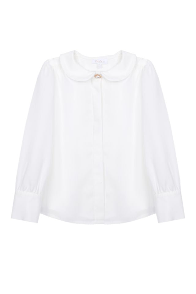 Patachou Pearl Button Ecru Blouse