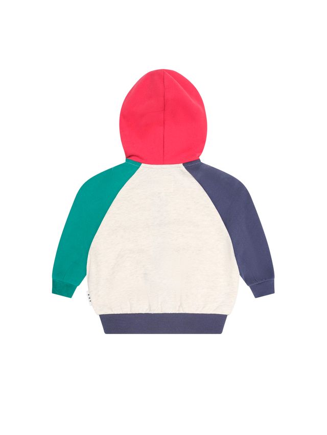 Hux Multi Colour Block Raglan Hoodie