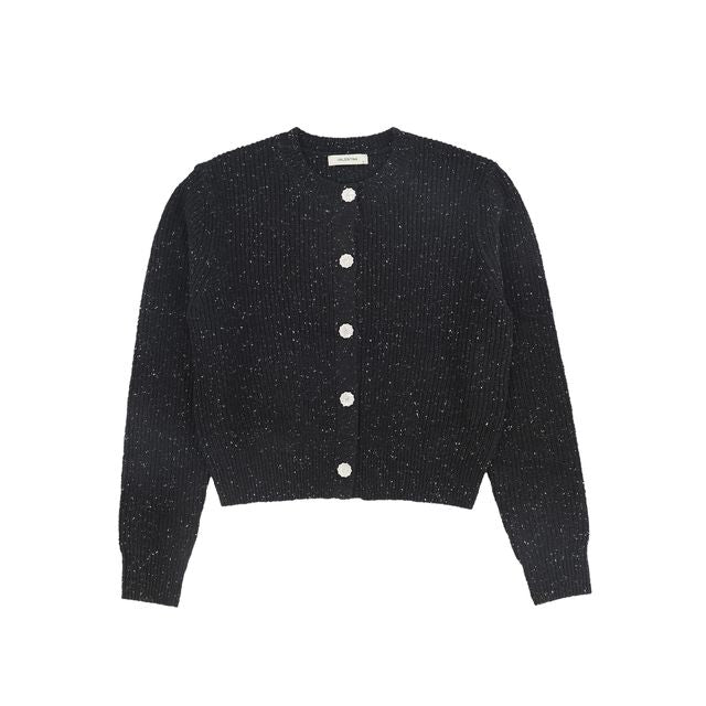 Valentina Black Diamond Chunky Knit Cardigan
