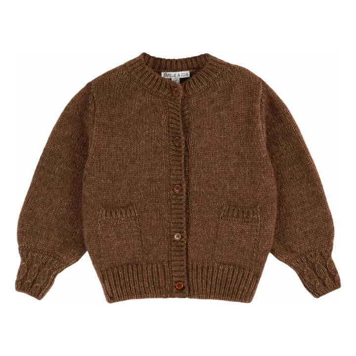 Emile & Ida Chocolate Brown Cardigan