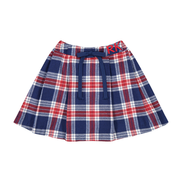 Retrokid Margo Pleated Plaid Skirt