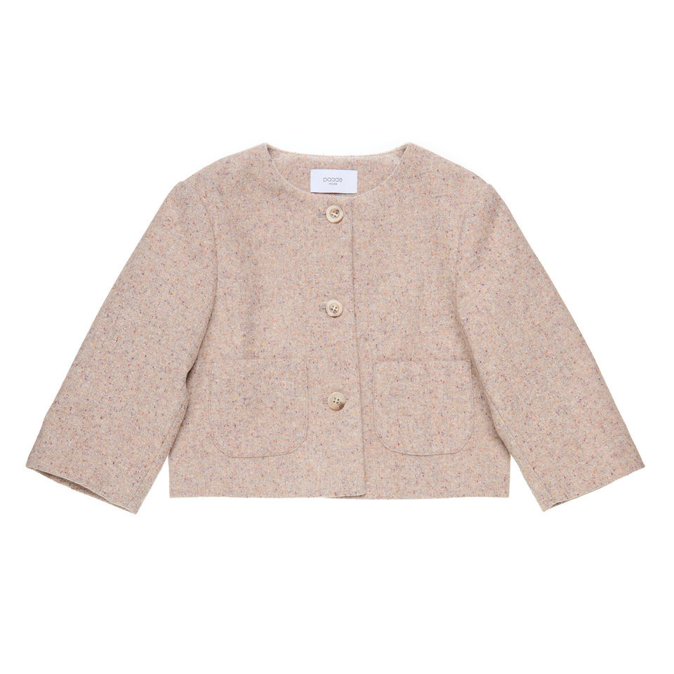 Paade Mode Crop Avena Grey Blazer
