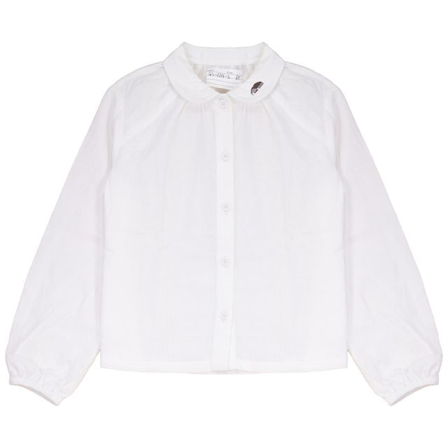 Calla Lili Brown Boys Shirt with Embroidery