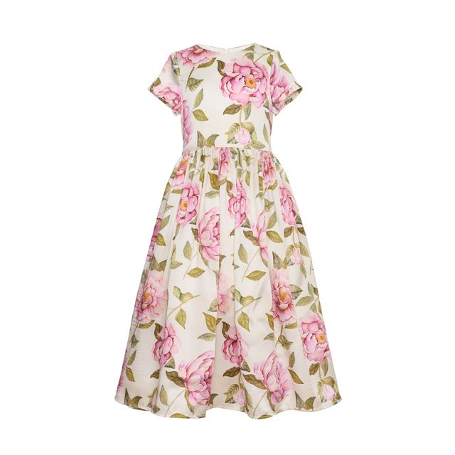 Paade Mode Florence Milk White Silk Maxi Dress