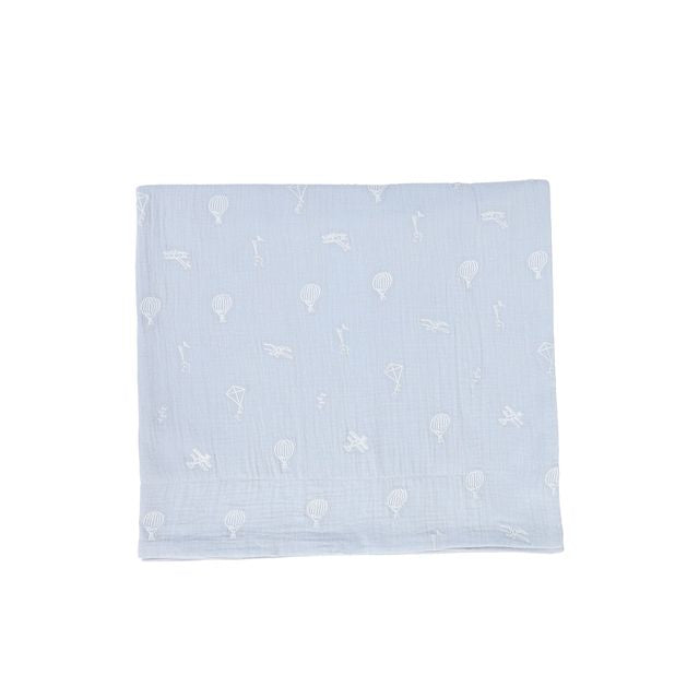 Bebe Jolee Blue Hot Air Balloon Blanket
