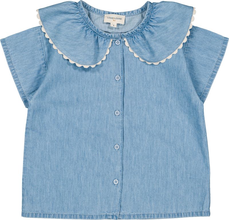 Louis Louise May Light Blue Chambray Shirt