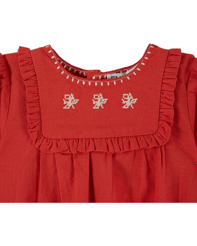 Emile & Ida Griotte Embroidered Romper