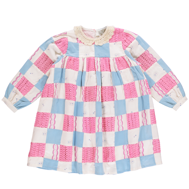Bebe Organic Ada Patchwork Nostalgic Floral Dress