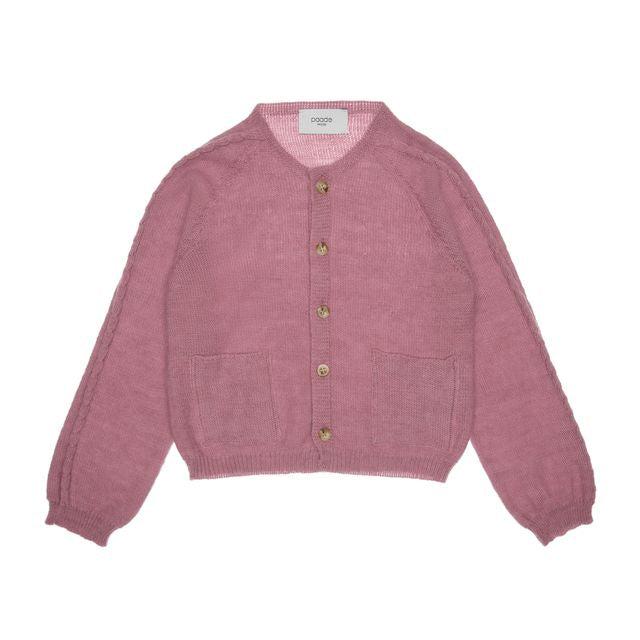 Paade Mode Phoenix Pink Pocket Cardigan
