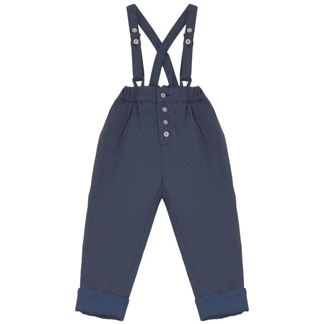 Calla Lili Blue Pants with Suspenders *PREORDER WILL SHIP IN TWO WEEKS*