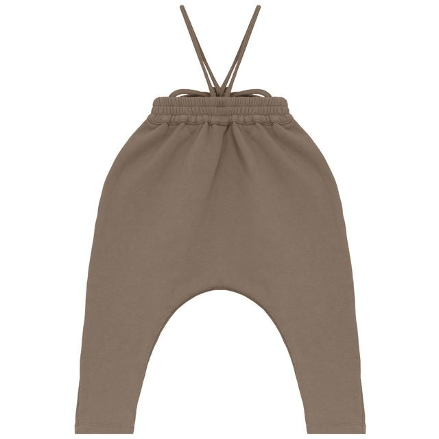 Calla Lili Tan Sweat Romper