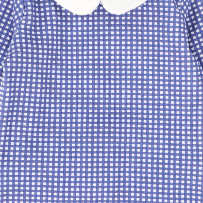 Bebe Jolee Royal Gingham Collar Footie