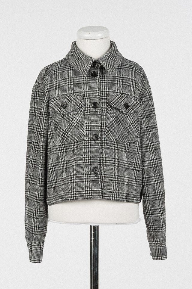 Twinset Prince of Wales Snow/Black Top* size down