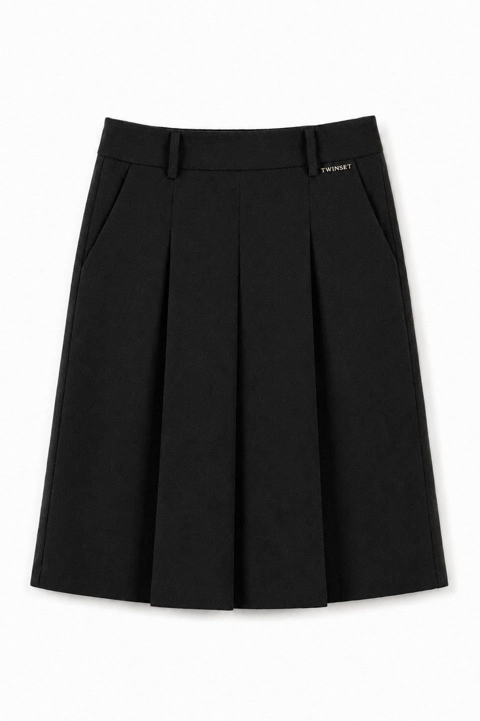 Twinset Black Con Pieghe Skirt