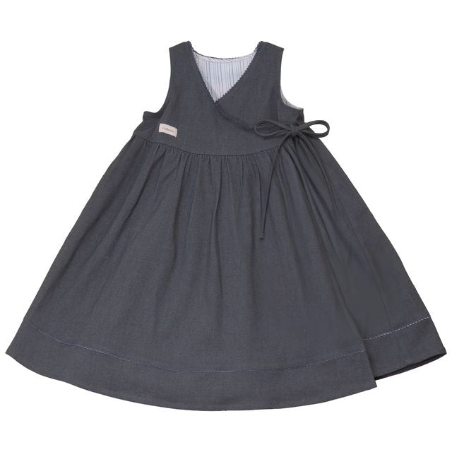 Calla Lili Grey Wrap Dress *PREORDER WILL SHIP IN TWO WEEKS*