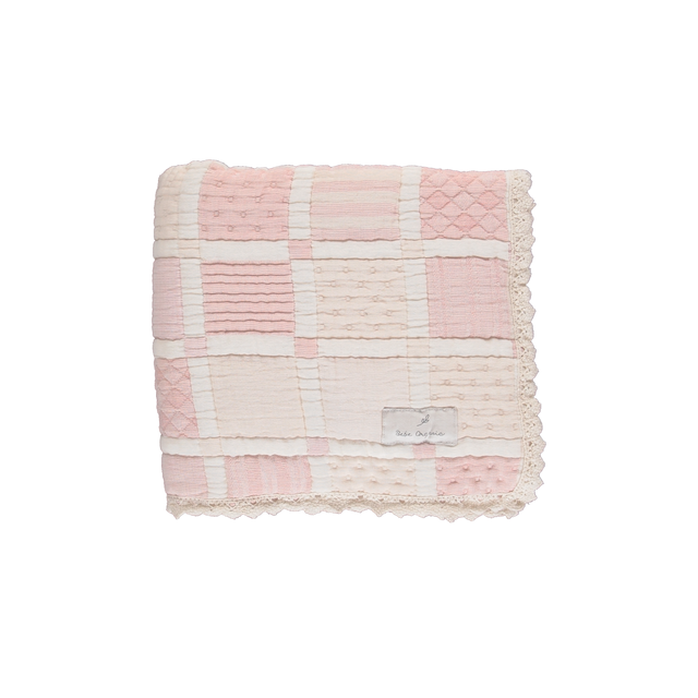 Bebe Organic Mai Mauve Patchwork Blanket