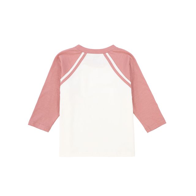 Bamboo Mauve Raglan Logo T-Shirt