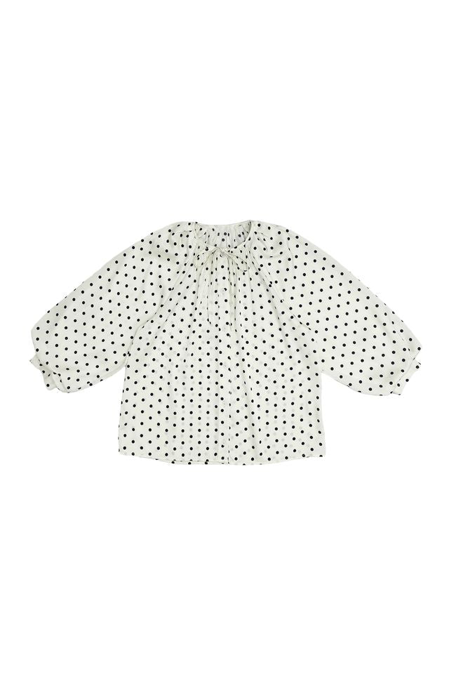 Zaikamoya Evita Polka Dot Blouse