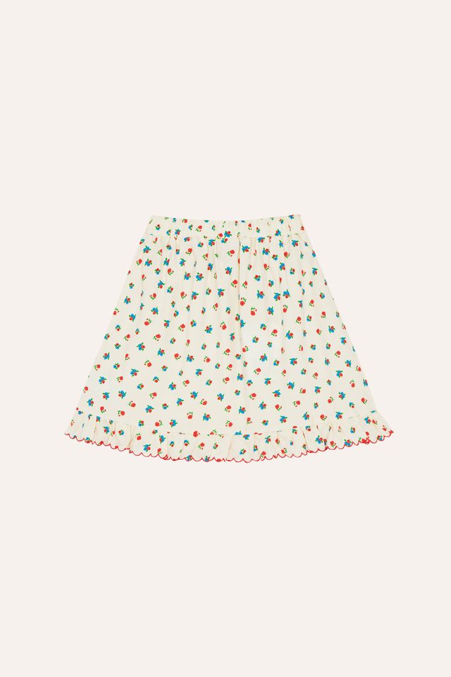 The Campamento Ecru Small Flower Allover Skirt