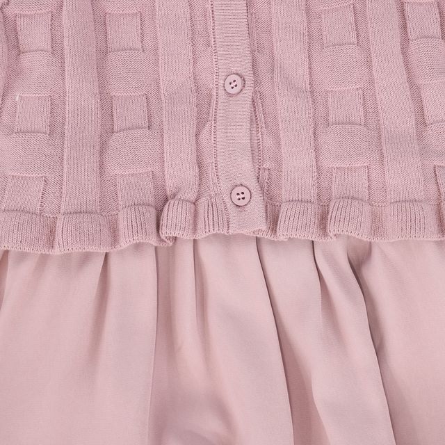 Bamboo Pink Gingham Maxi Cardigan Dress