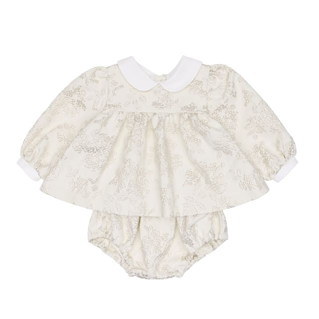 Paade Mode Ava Jacquard White Bloomer Set