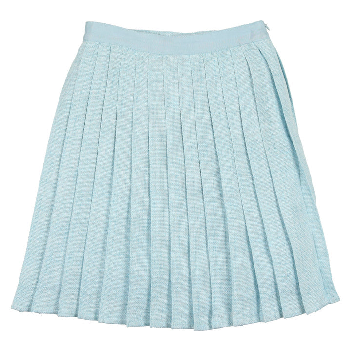 Coco Blanc Blue Pleated Skirt