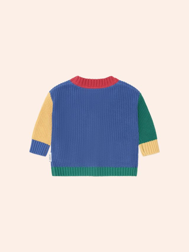 Hux Colour Block Varsity Cardigan