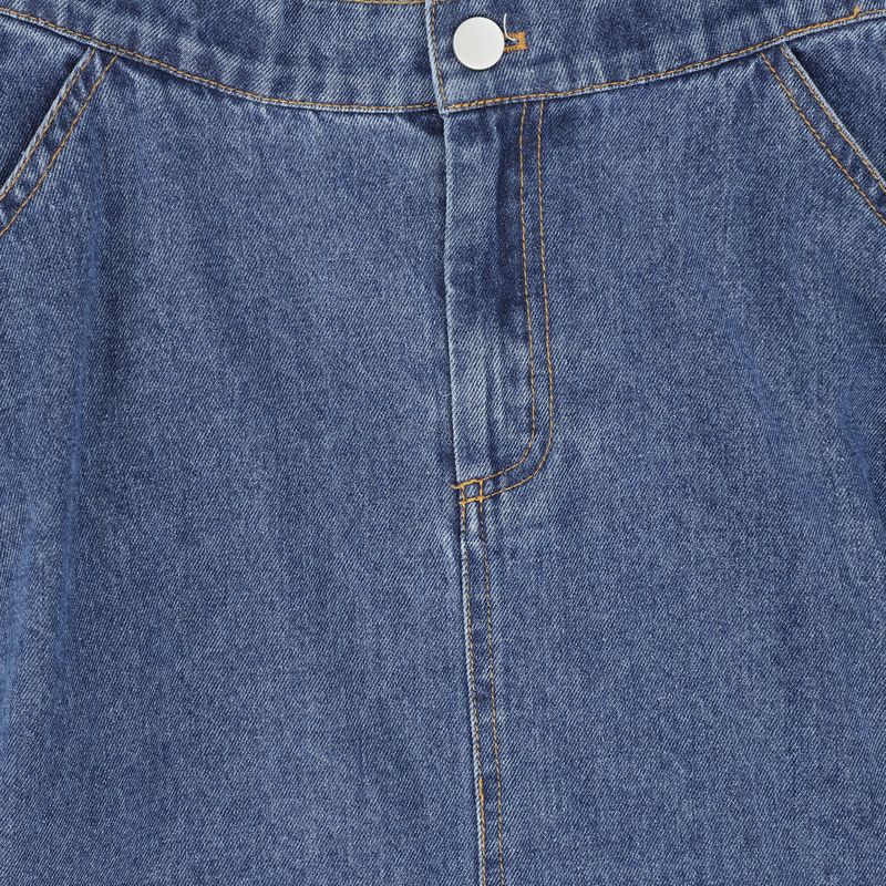 Valentina Denim Fly Front Skirt