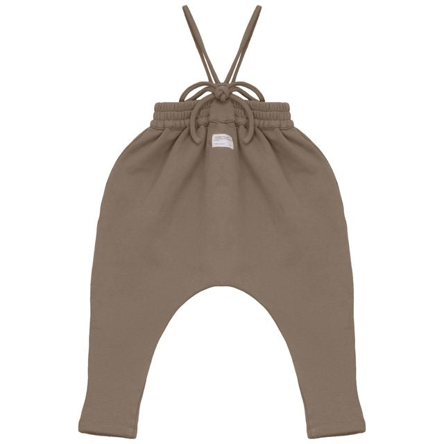 Calla Lili Tan Sweat Romper