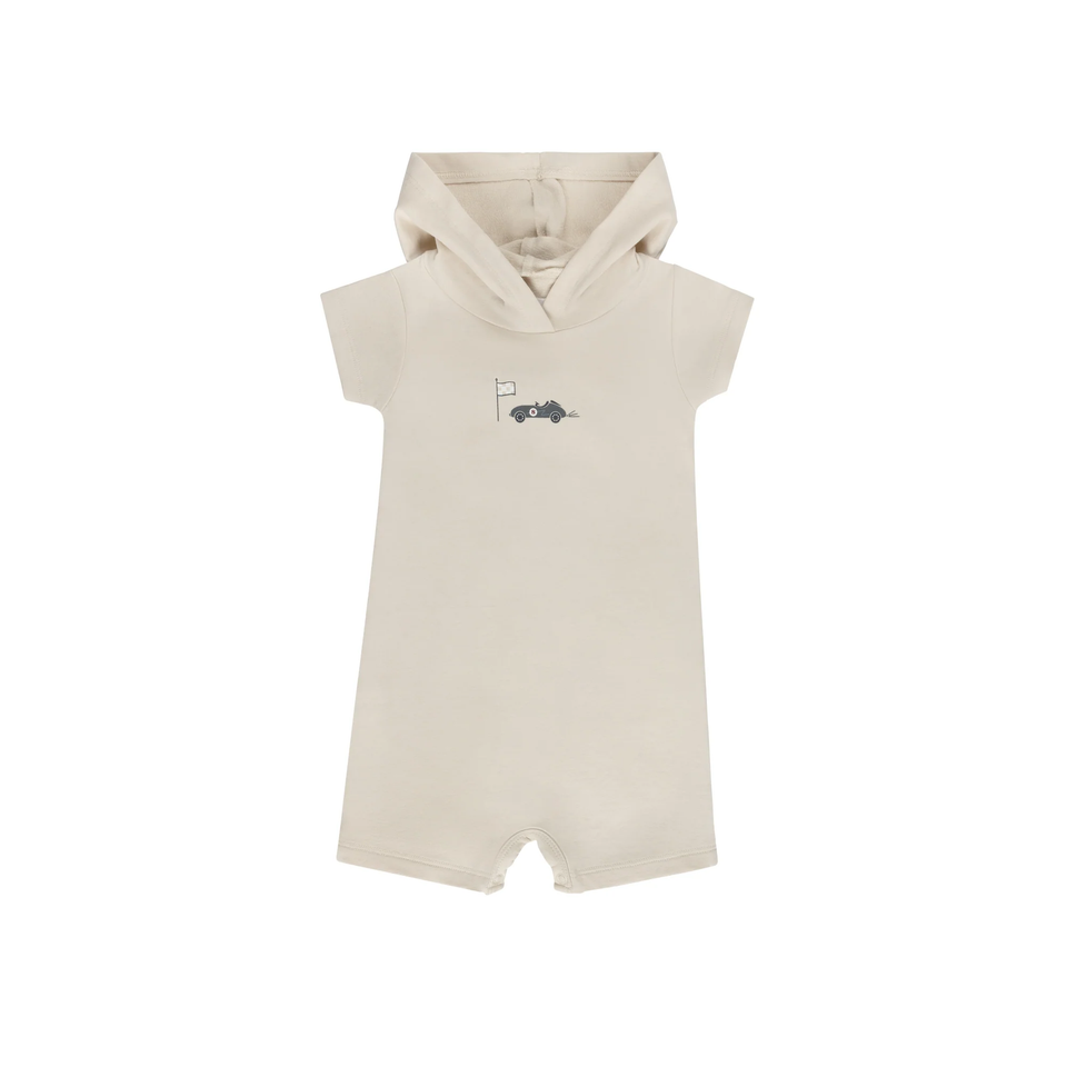 Aurora Tan Race Car Romper
