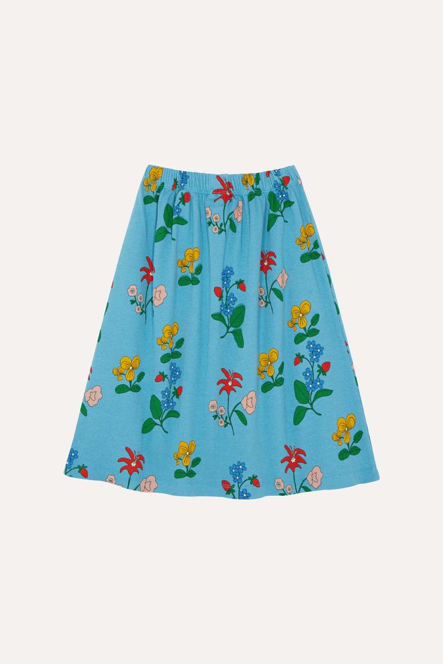 The Campamento Blue Flower Allover Skirt *must size down