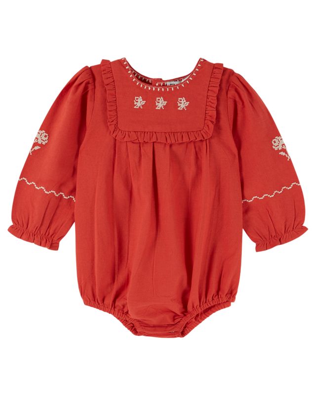 Emile & Ida Griotte Embroidered Romper