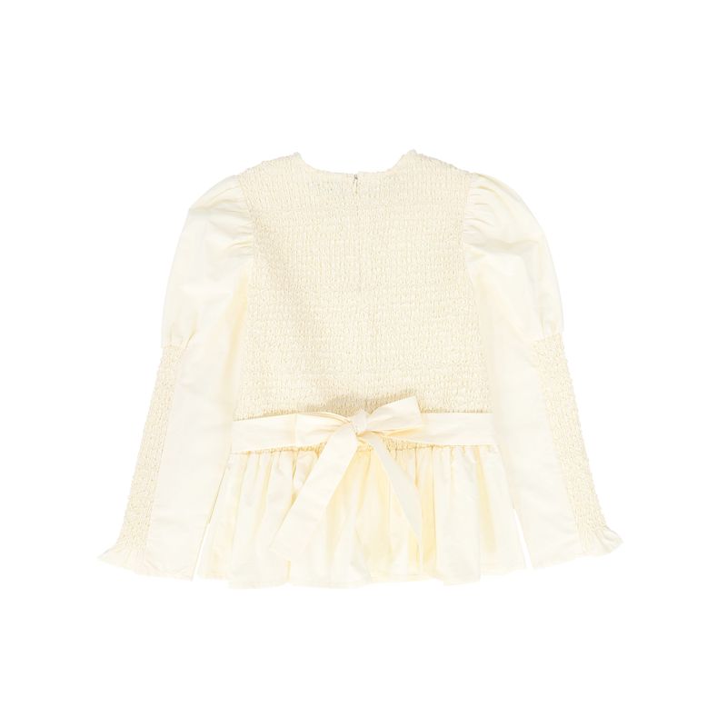 Valentina Cream Smock Blouse