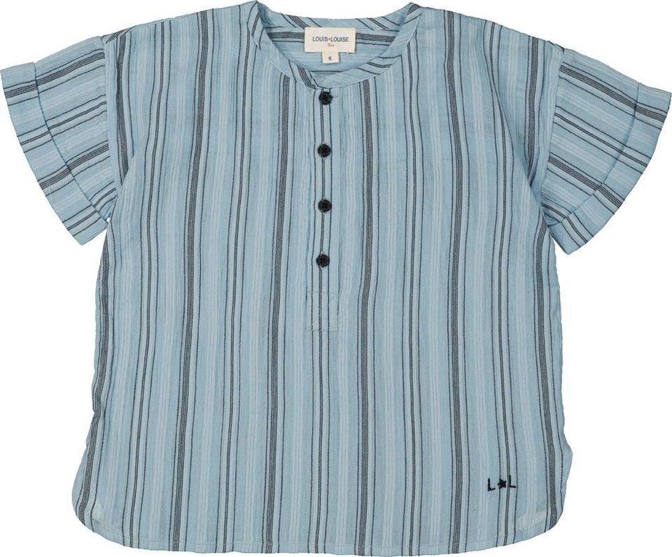 Louis Louise Saul Blue Stripe Shirt