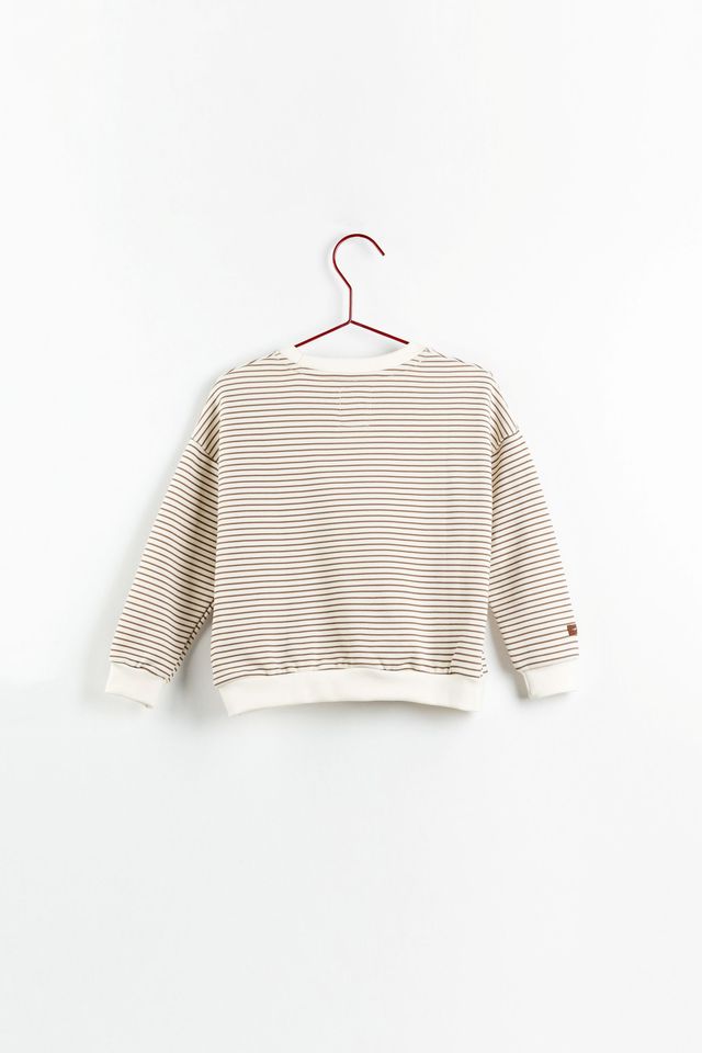 Please Mom Stripe Sweatshirt
