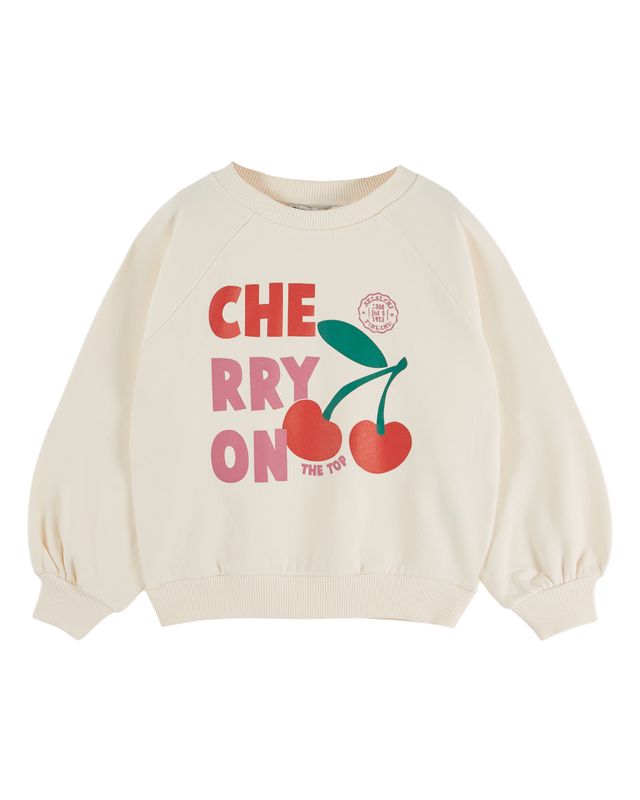 Emile & Ida Ecru "Cherry" Sweatshirt