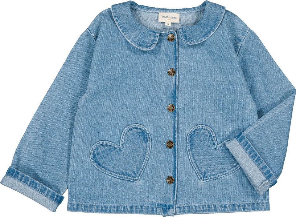 Louis Louise Bonnie Light Blue Denim Jacket