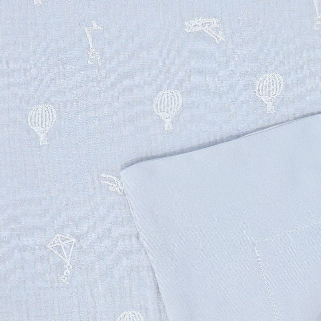 Bebe Jolee Blue Hot Air Balloon Blanket