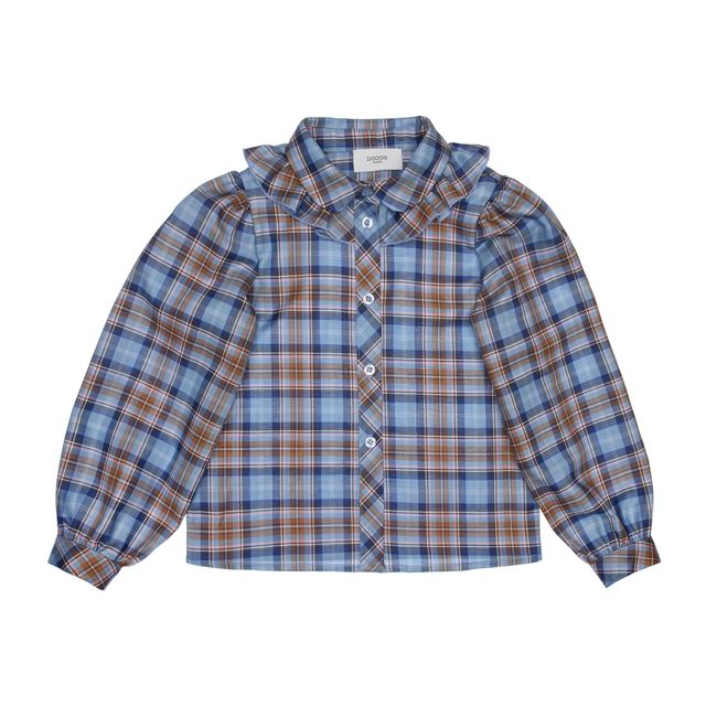 Paade Mode Willow Ruffle Blue Blouse